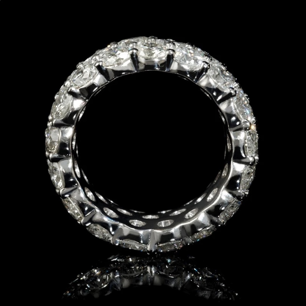 New Luxury 925 Silver Diamond Party Ring - Picture 5 of 6